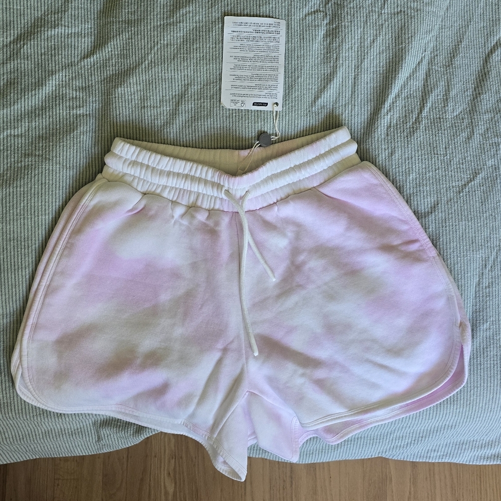Maje Pink and White Shorts
